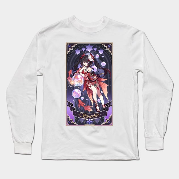 Sparkle Revelation Card Honkai Star Rail Long Sleeve T-Shirt by kazatodoesart